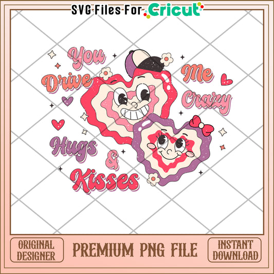 Cute Couple Valentines PNG Design