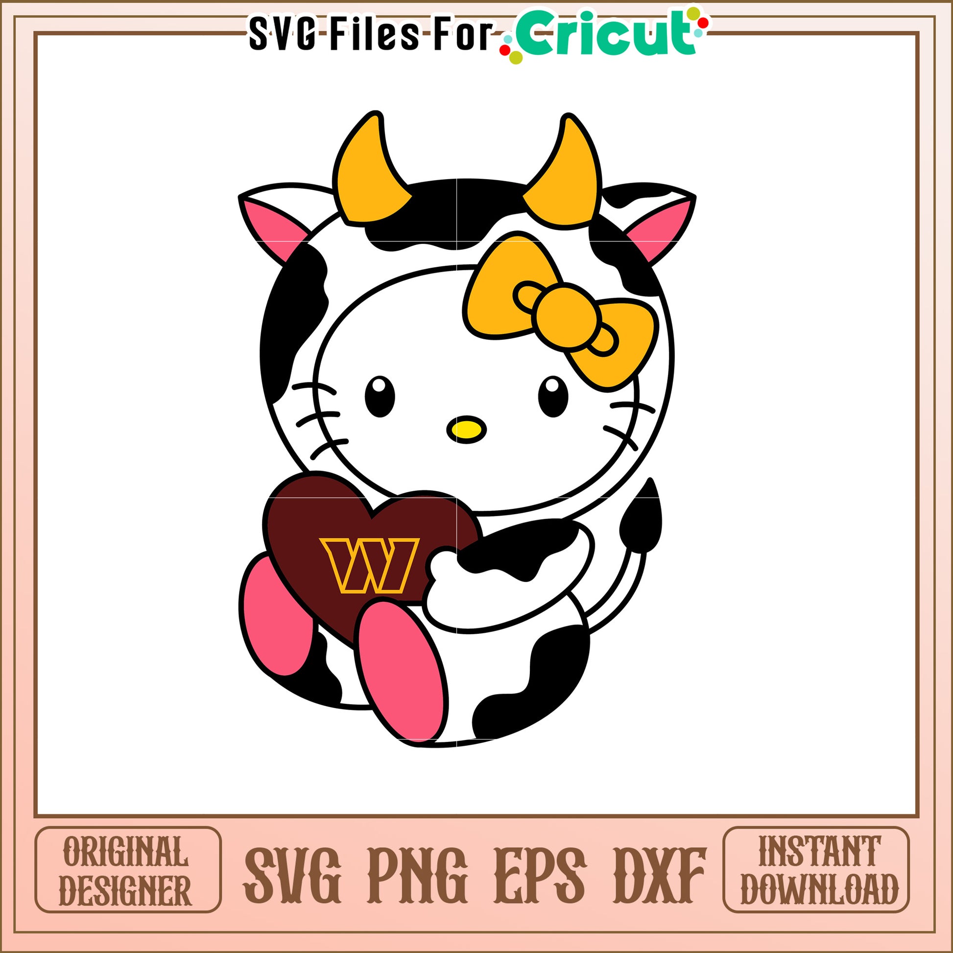 Cute Cow Character SVG Design for Crafting Fun