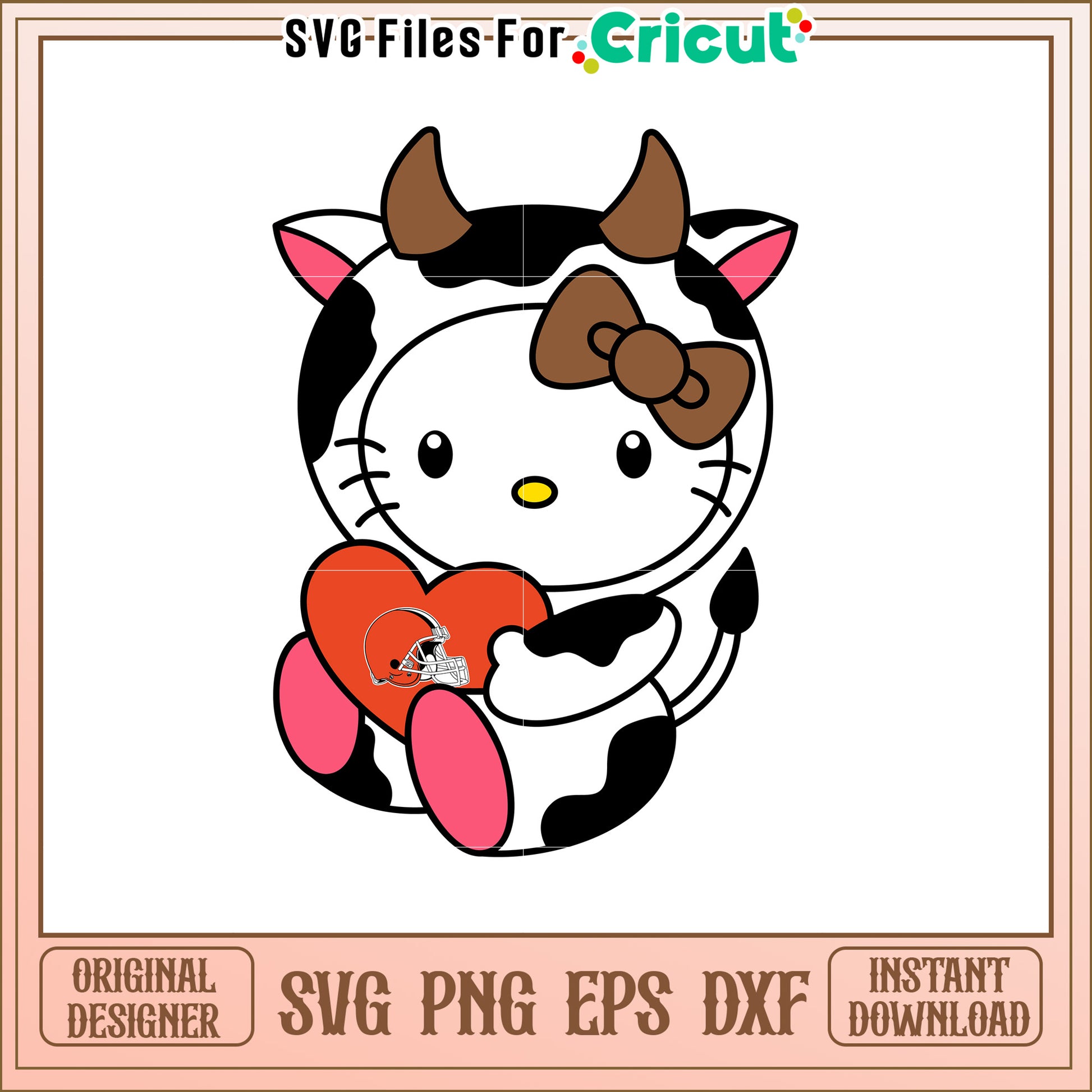 Cute Cow Kitty SVG Design for Crafts and Decor