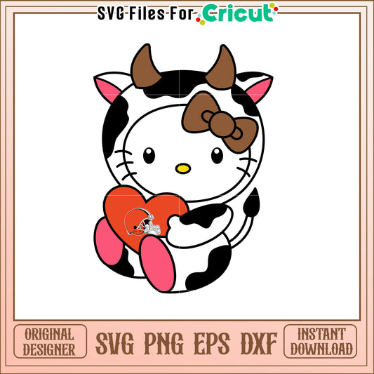 Cute Cow Kitty SVG Design for Crafts and Decor