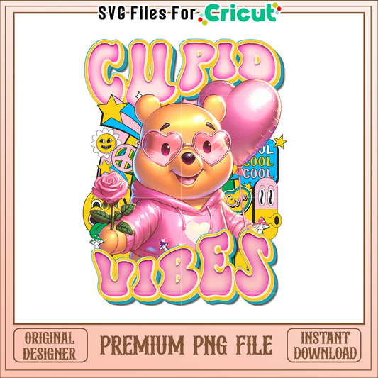 Cute Cupid Winnie the Pooh PNG