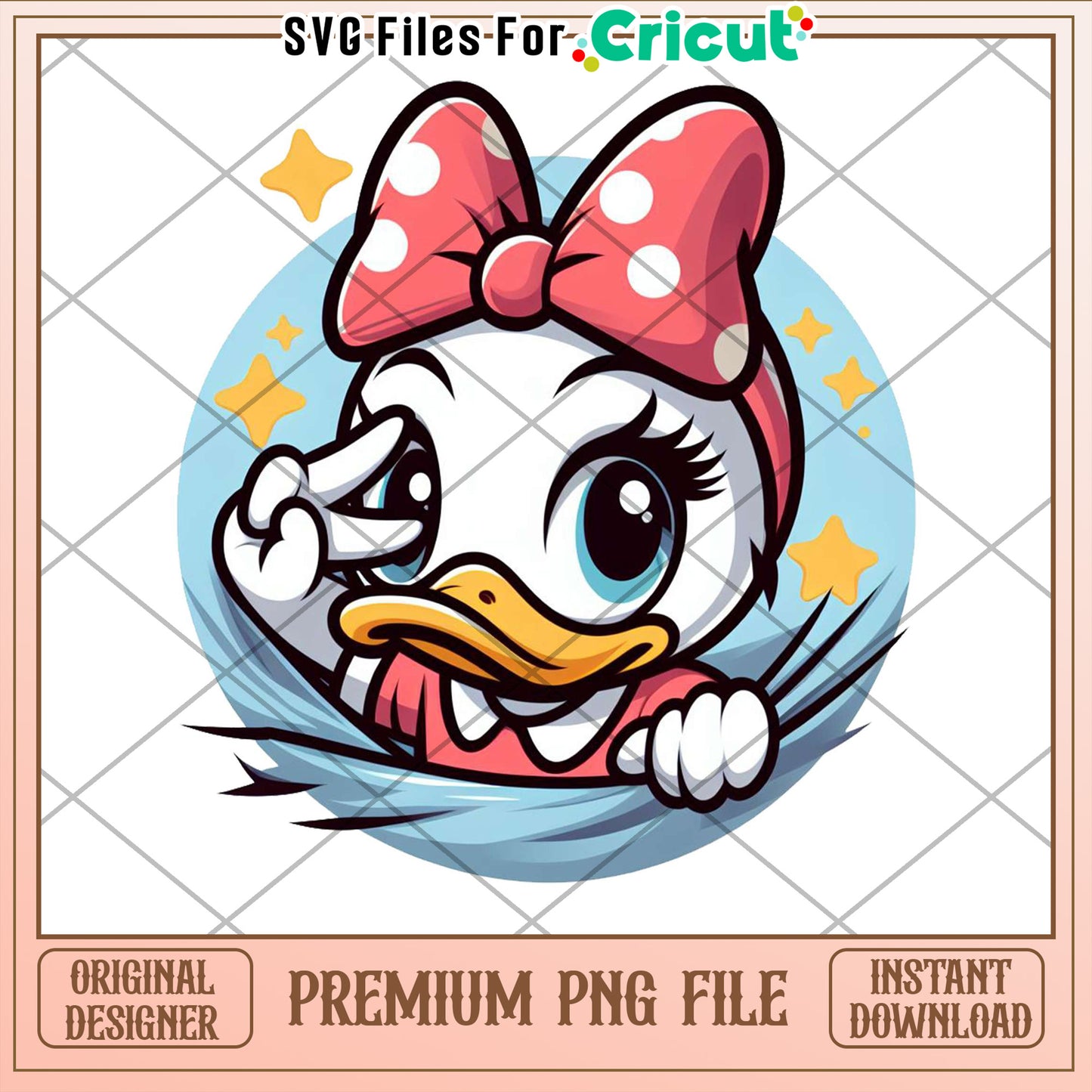 Cute Duck PNG for Cricut Instant Download