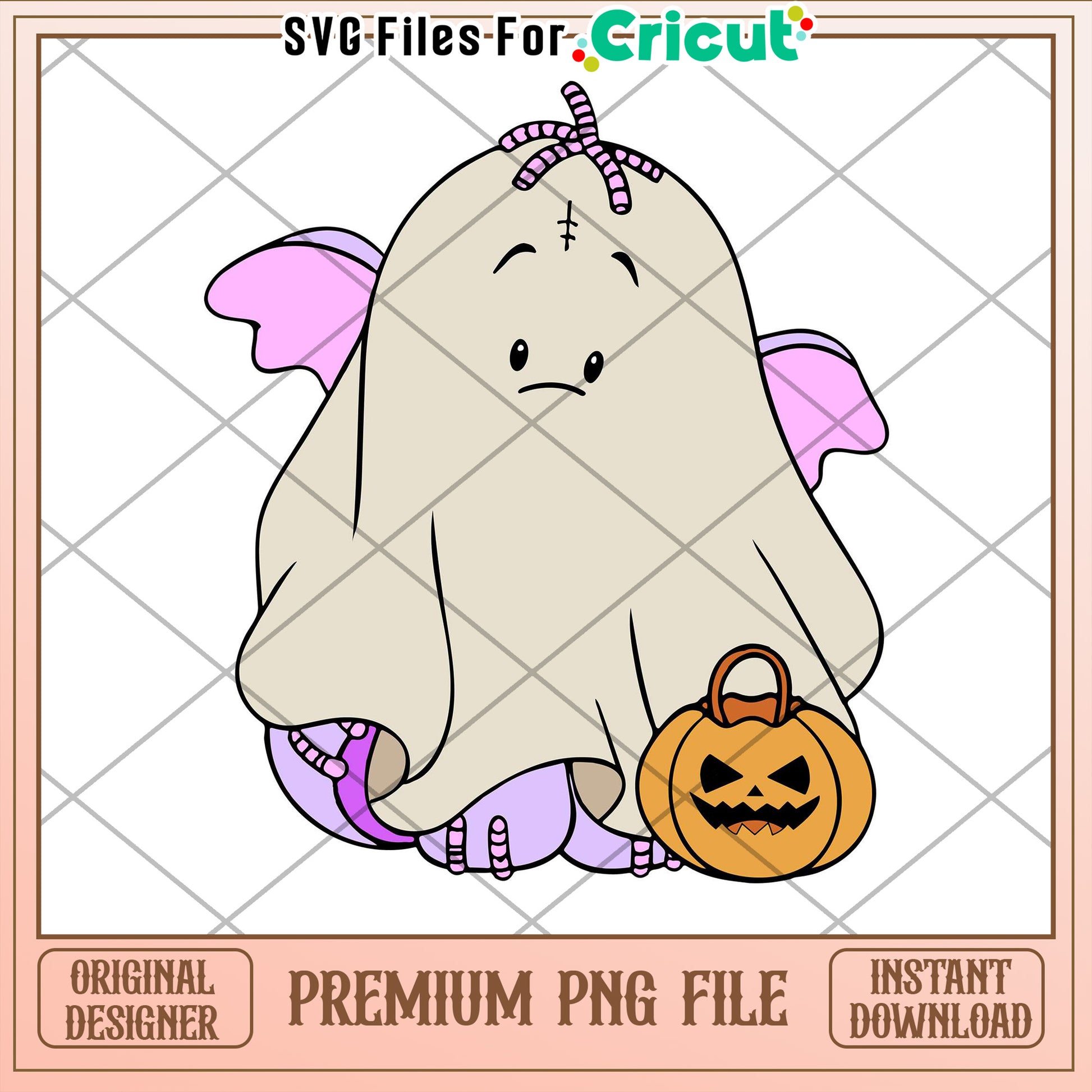 Cute Ghost Halloween PNG Cricut File