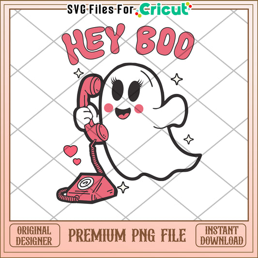 Cute Ghost Phone PNG  Halloween Design