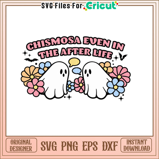 Cute Ghost SVG Afterlife Gossip