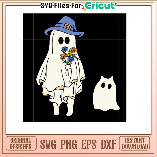 Cute Ghost SVG Halloween Design