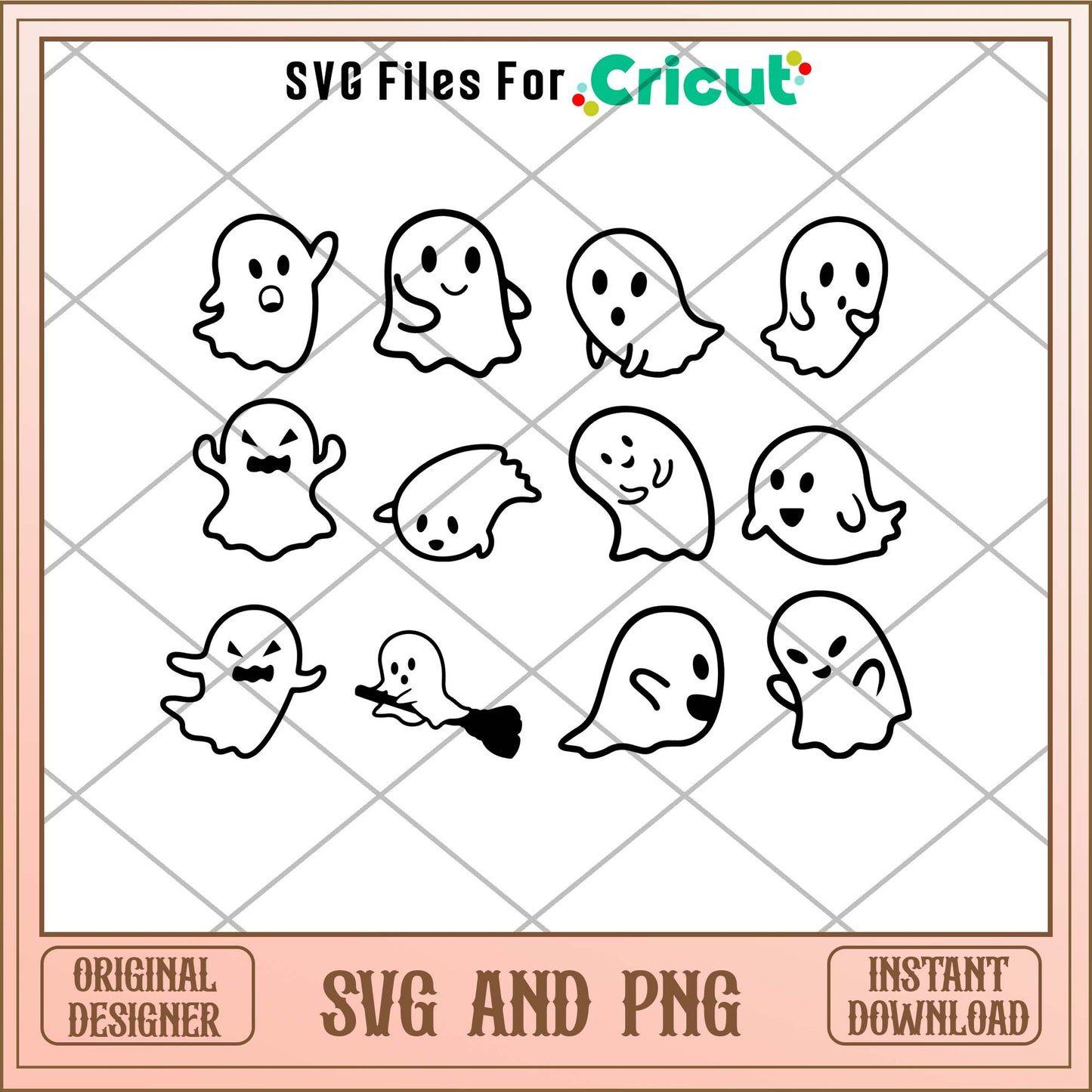 Cute Ghost svg bundle, Cute quotes art svg bundle - Svgfileforcricut