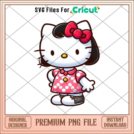 Cute Girls Hello Kitty png, quotes png,  png,   digital download