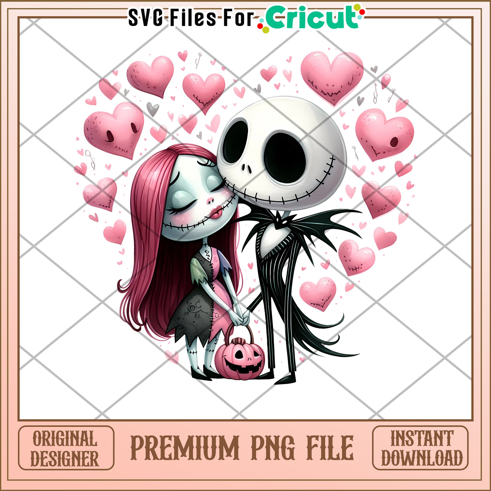 Cute Halloween Lovers PNG for Cricut Crafts Download