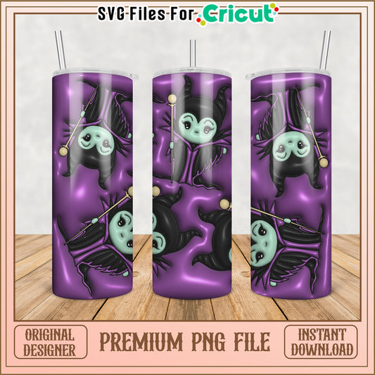 Cute Halloween Tumbler Design PNG for Cricut Crafting Projects