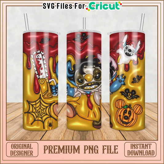 Cute Halloween Tumbler PNG Design for Cricut Crafting Projects