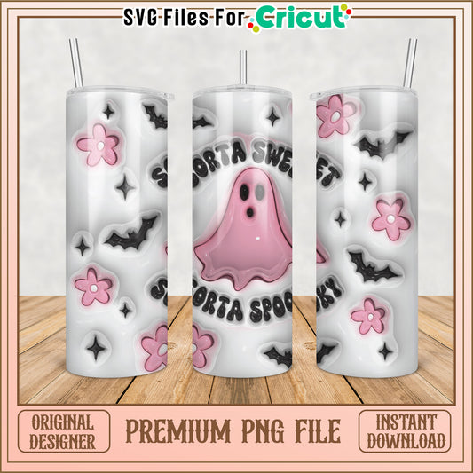 Cute Halloween Tumbler PNG Design for Cricut Instant Download