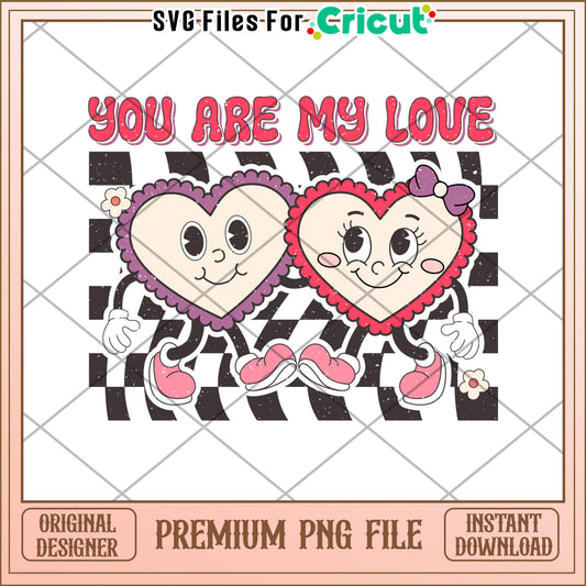 Cute Hearts Valentines PNG Download