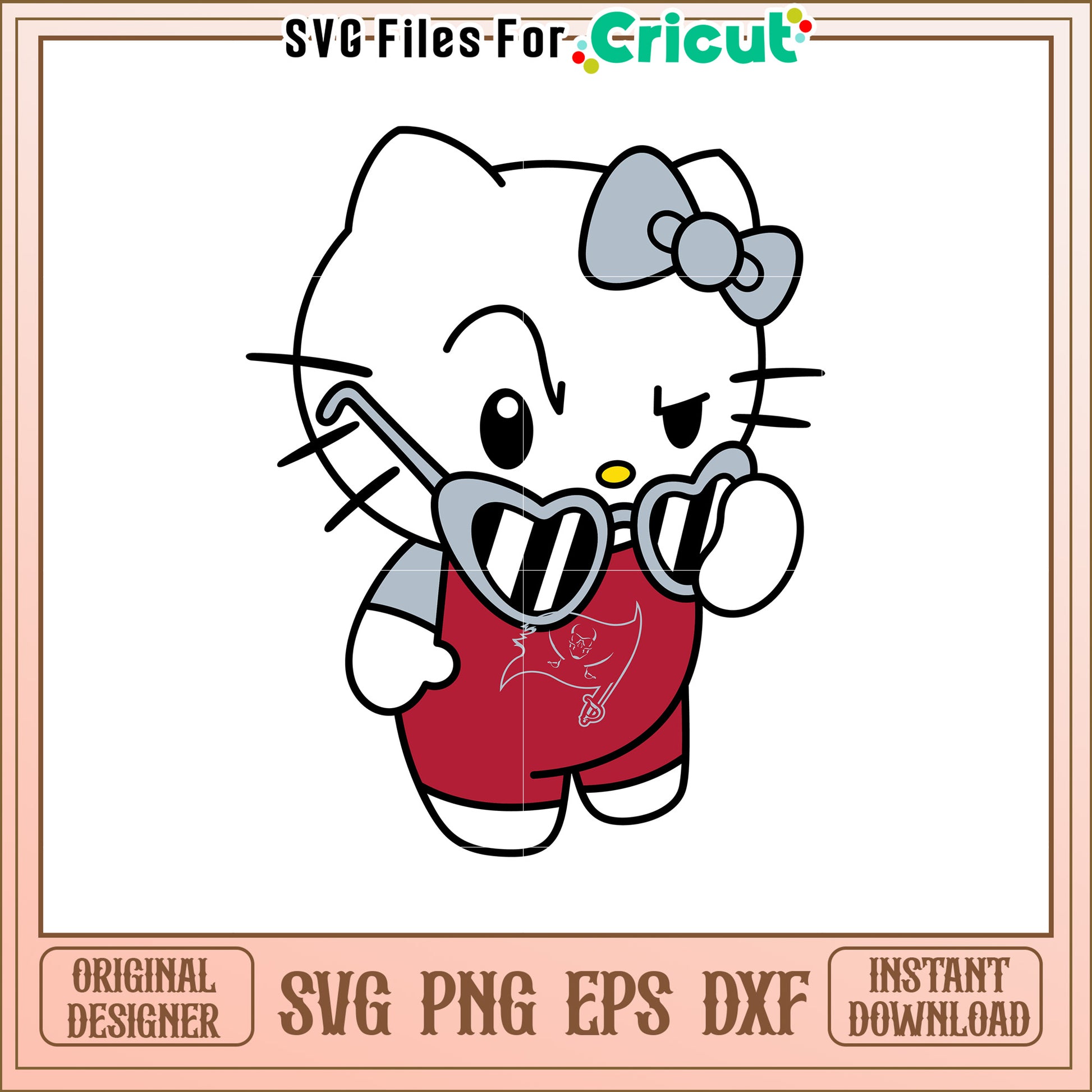 Cute Hello Kitty Character SVG Design for Fans