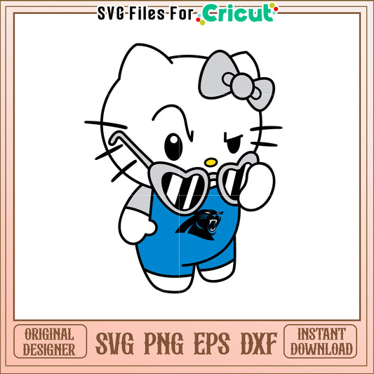 Cute Hello Kitty SVG Design for Cat Fans and Sports Lovers