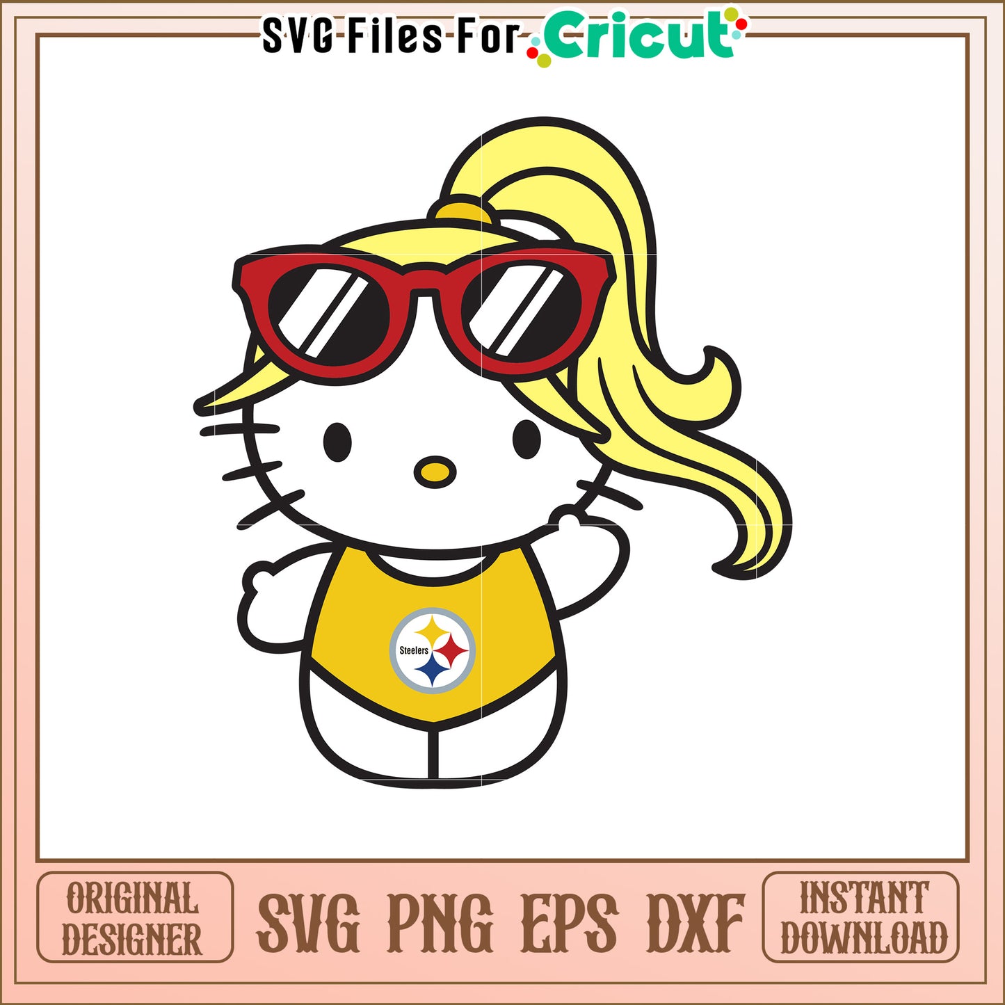 Cute Hello Kitty SVG Design for Sports Fans