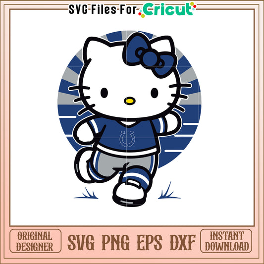 Cute Hello Kitty Sports SVG Design for Fans