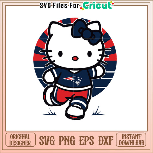 Cute Hello Kitty Sports SVG Design for Fans Delight