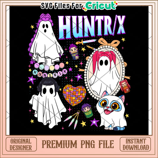 Cute Huntrix Spooky Halloween Kpop Demon Hunters png, kpop demon hunters png, halloween png