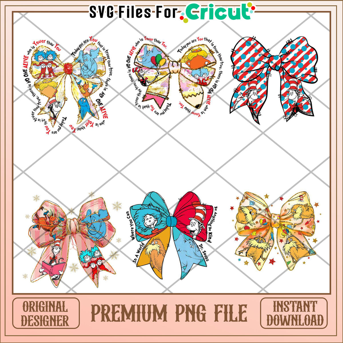 Cute Illustrated Bow PNG Bundle for Creative Projects – svg files for ...