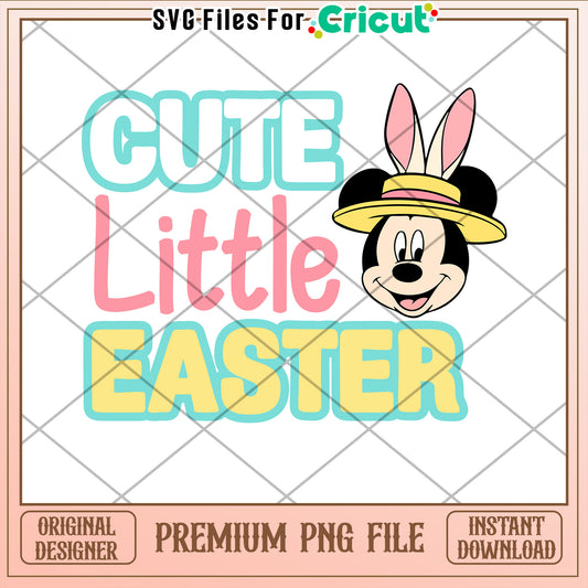 Cute Little Easter Mickey PNG