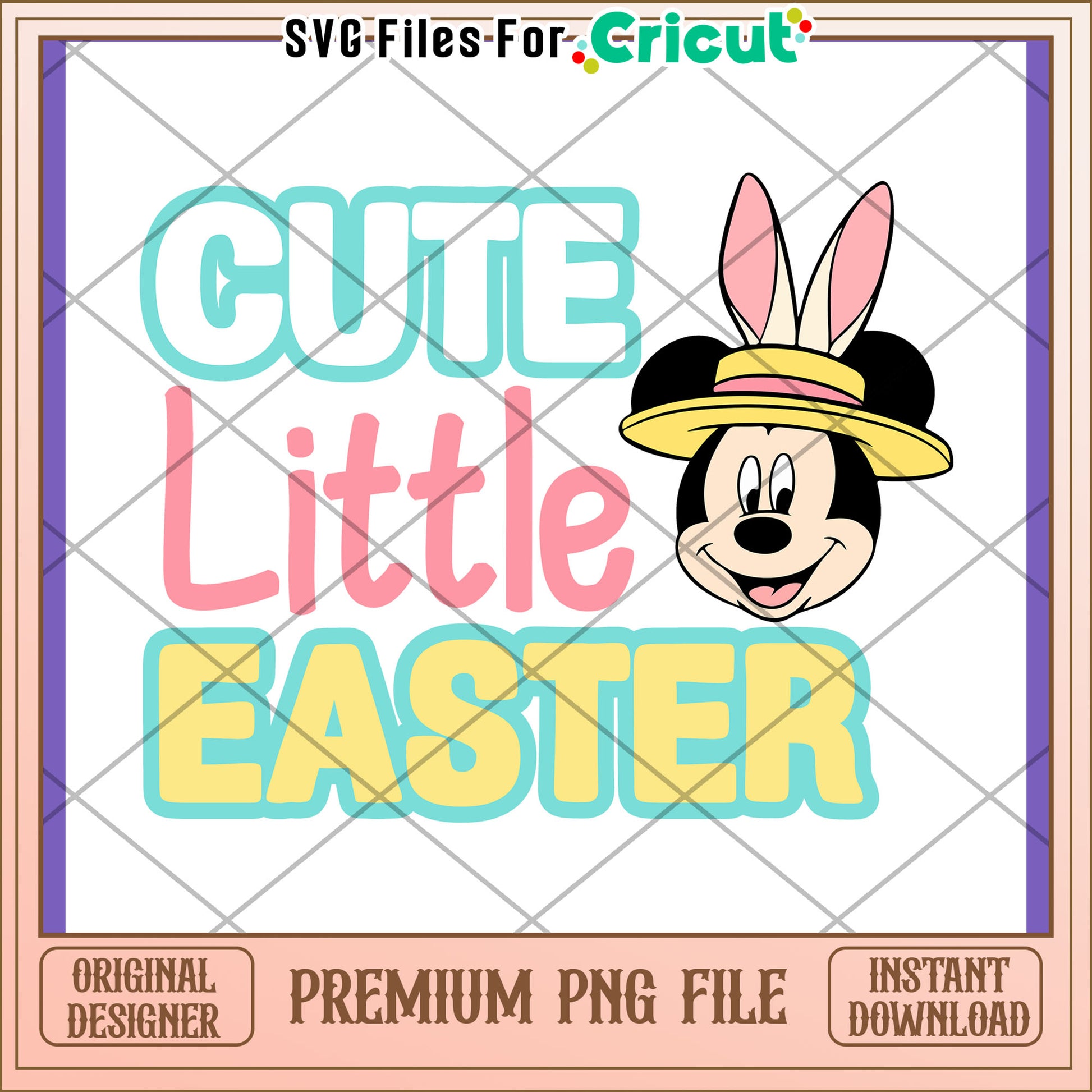 Cute Little Easter Mickey PNG