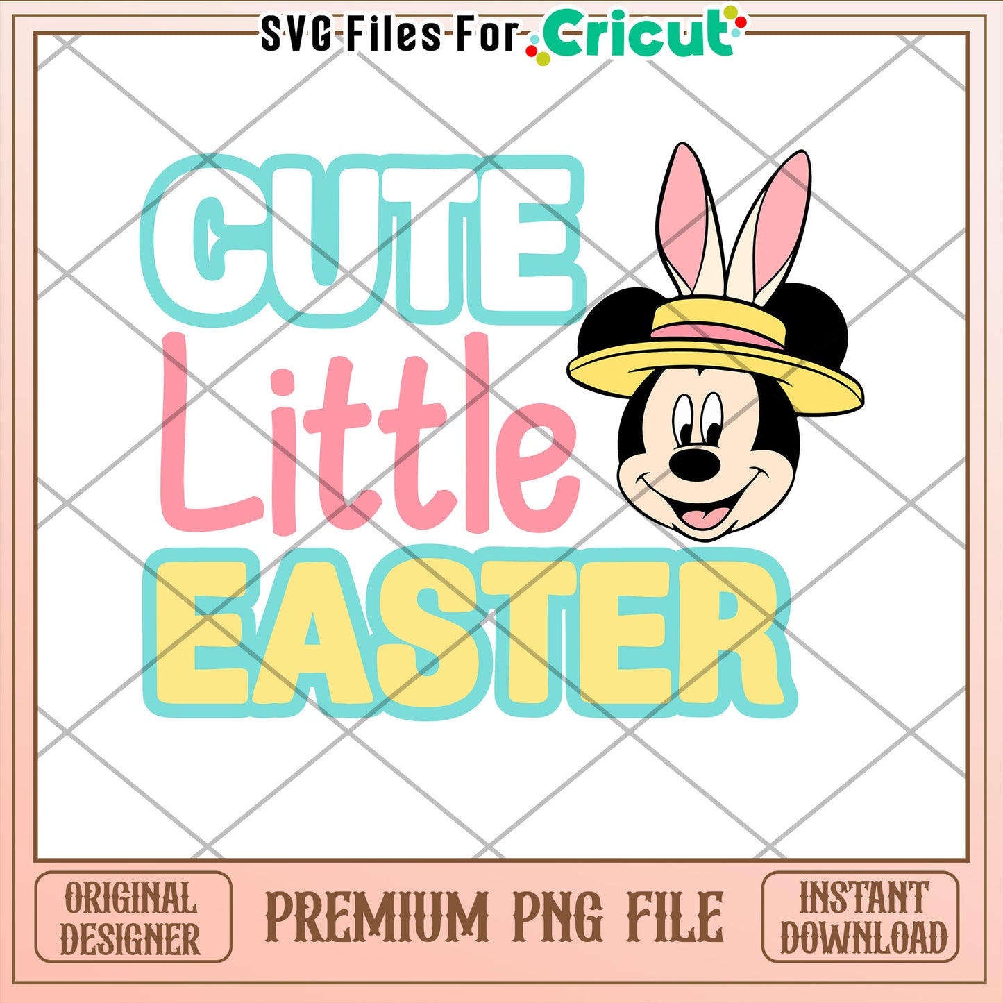 Cute Little Easter PNG Design for Cricut Projects Download