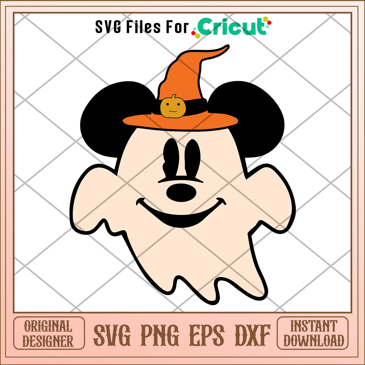 Cute Mickey Ghost Witch Hat Embroidery Designs svg, Disney characters svg, Digital Download