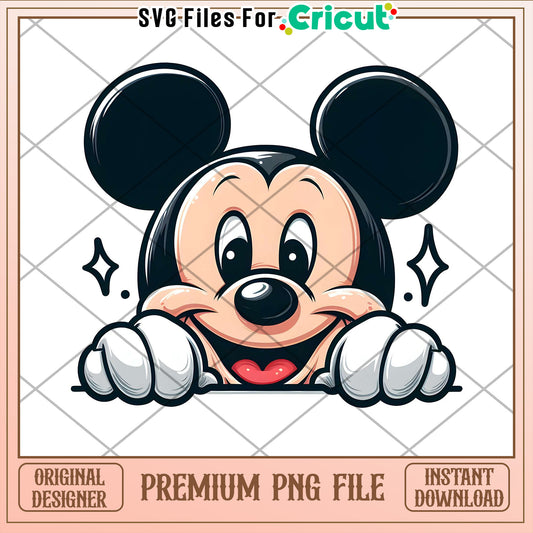 Cute Mickey Mouse PNG File for Cricut Projects Instant Download