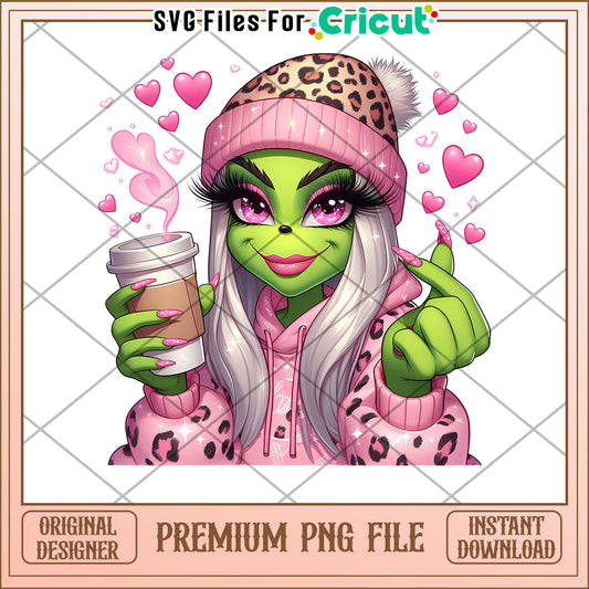 Cute Monster Girl PNG Sublimation