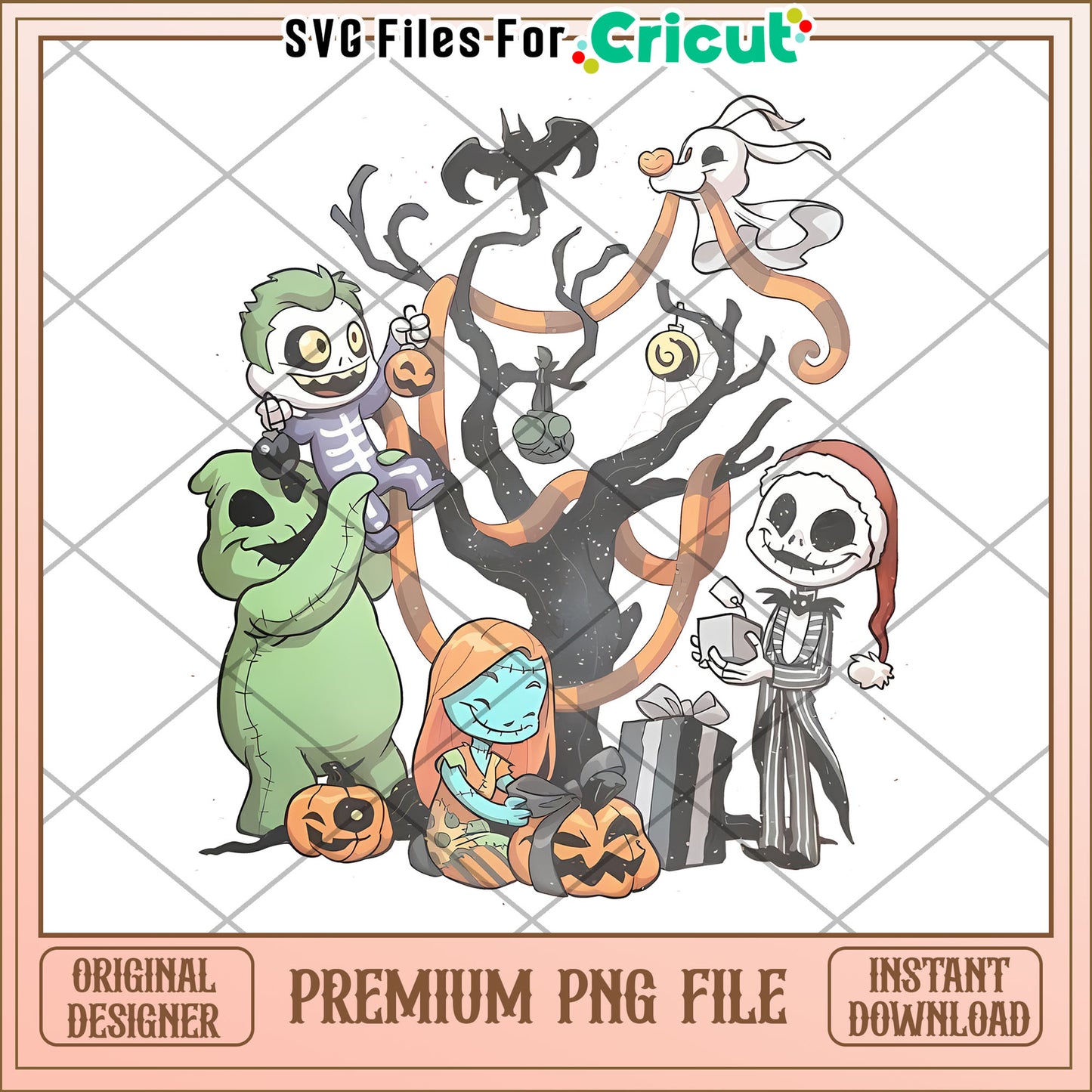 Cute Nightmare Before Christmas png, spooky png, halloween countdown​​ png
