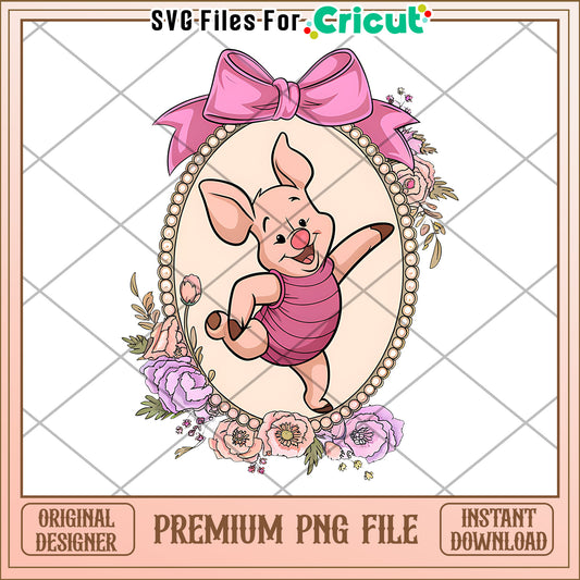Cute Pig Character PNG File, Perfect for Crafting Projects Online