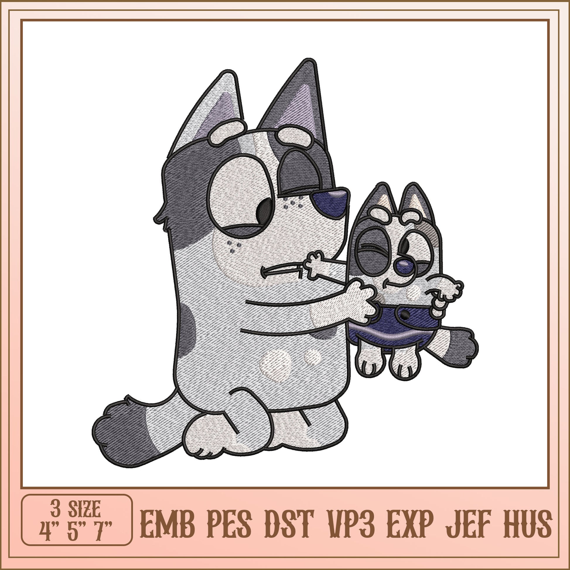 Cute Puppy Embroidery Design