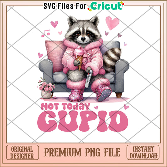 Cute Raccoon Cupid PNG Download