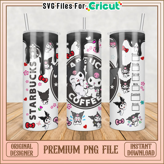 Cute Starbucks Tumbler Design PNG for Cricut Projects Download