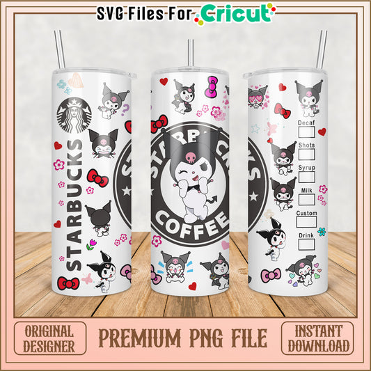 Cute Starbucks Tumbler PNG Design for Cricut Crafting Fans