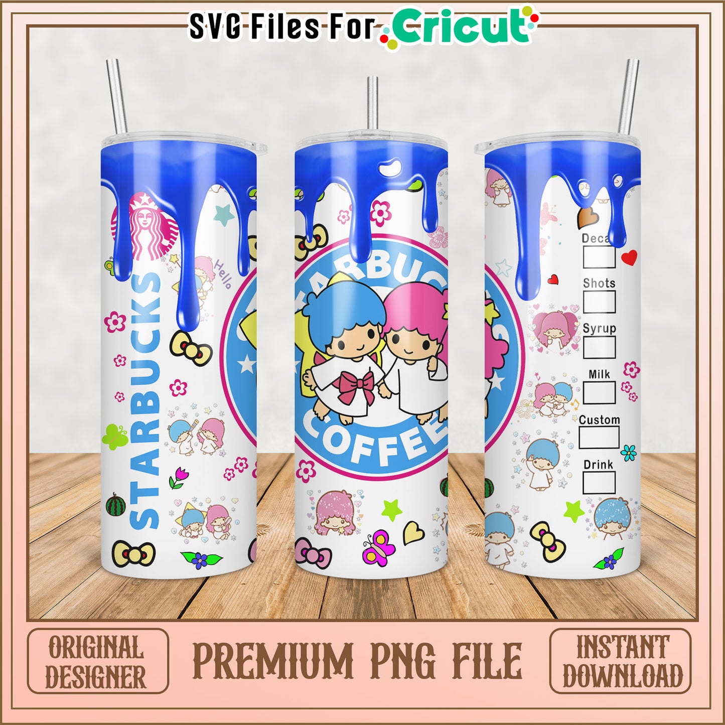 Cute Starbucks Tumbler PNG Design for Cricut Crafting Lovers