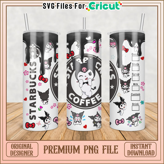 Cute Starbucks Tumbler PNG Design for Cricut Projects Download