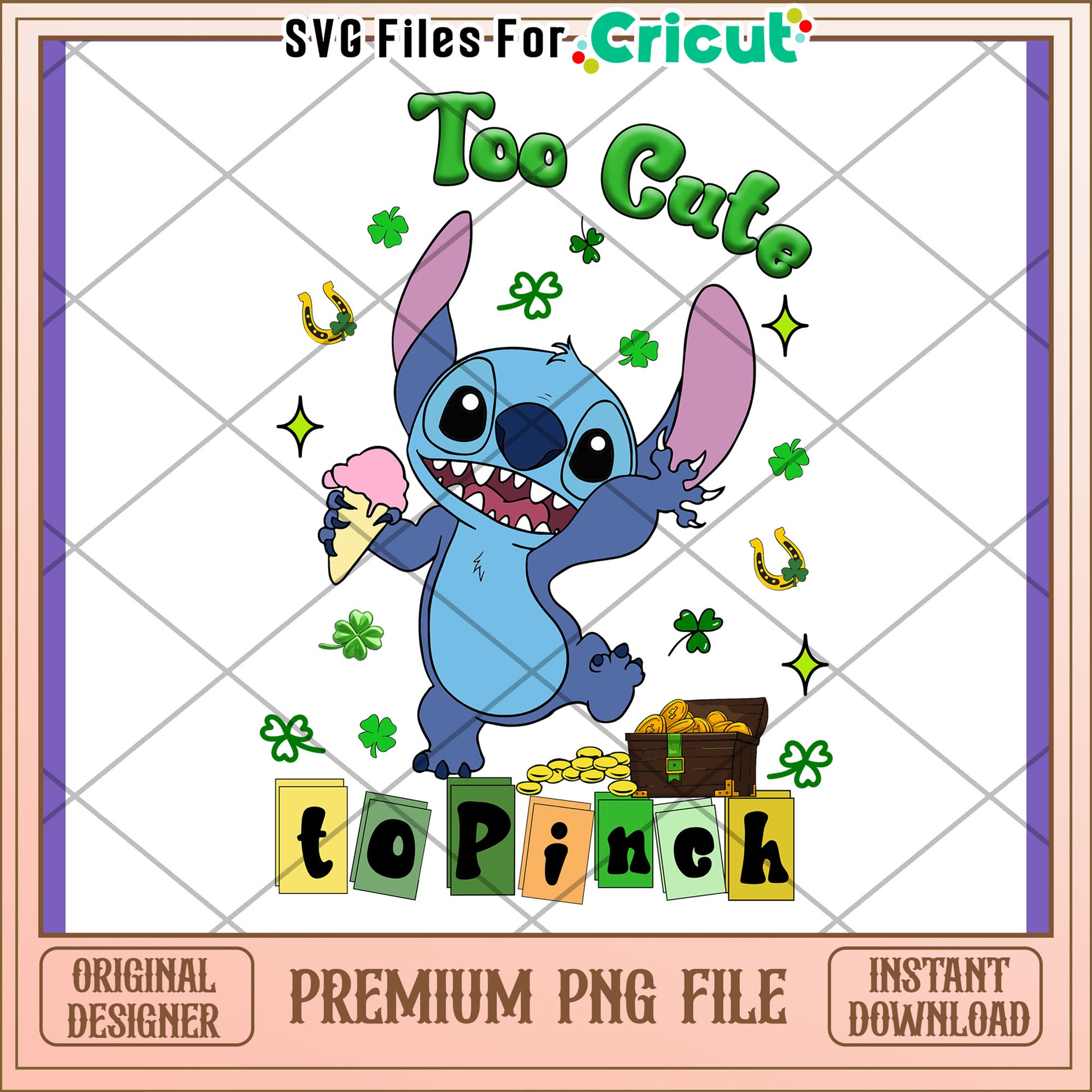 Cute Stitch PNG Design for Craft Projects Download