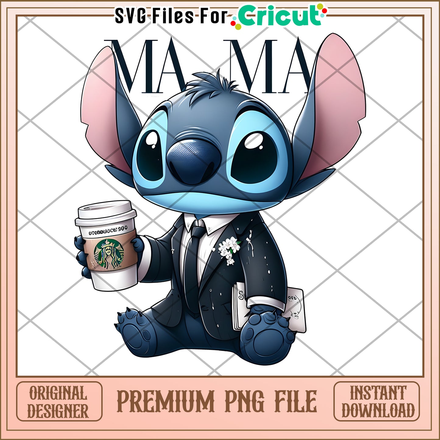 Cute Stitch PNG File for Cricut Perfect for Scrapbooking