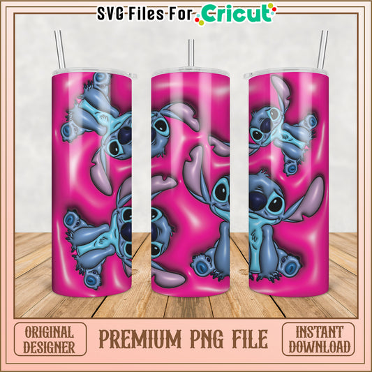 Cute Stitch Tumbler PNG Design for DIY Craft Projects Online