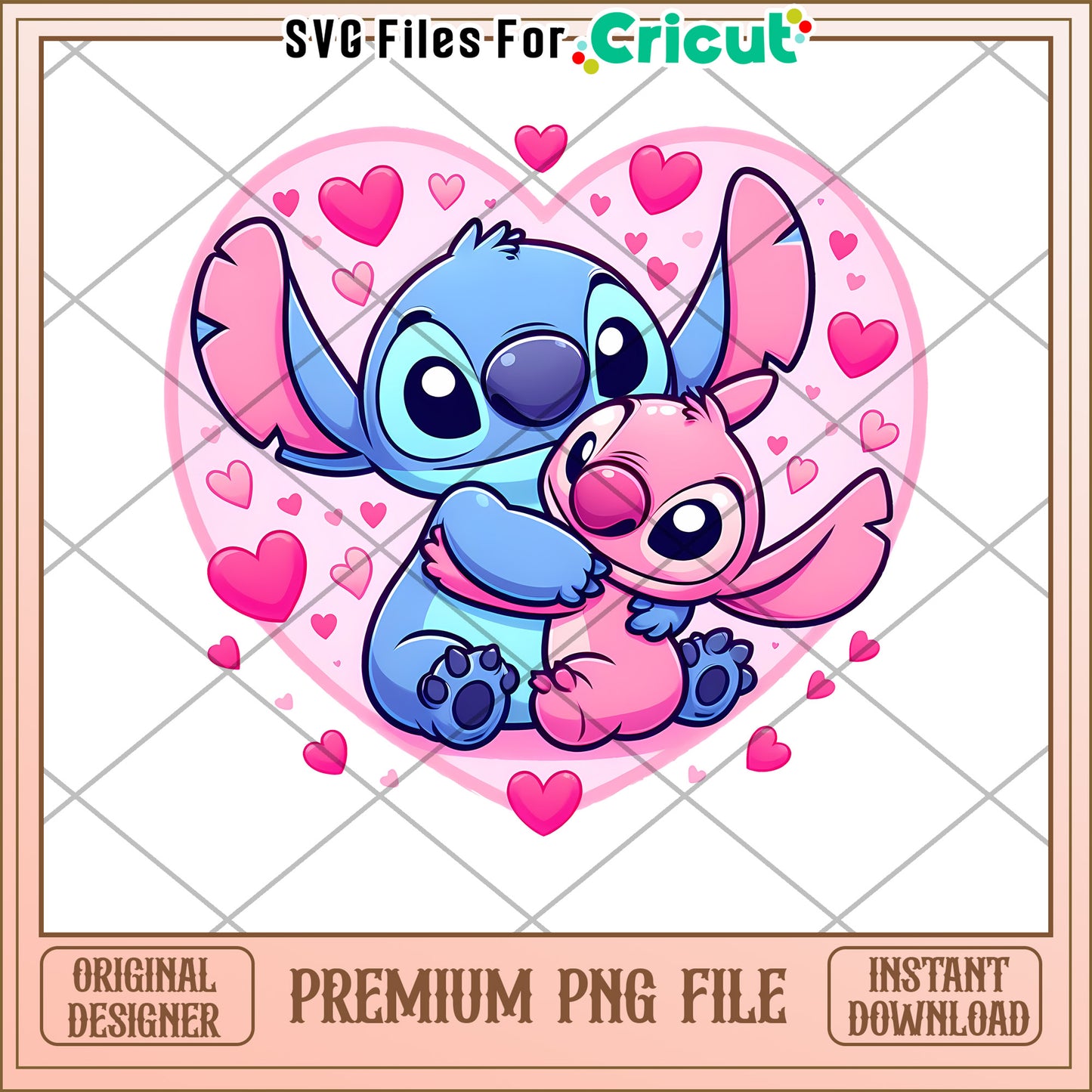 Cute Stitch and Angel PNG For Cricut Crafting Love