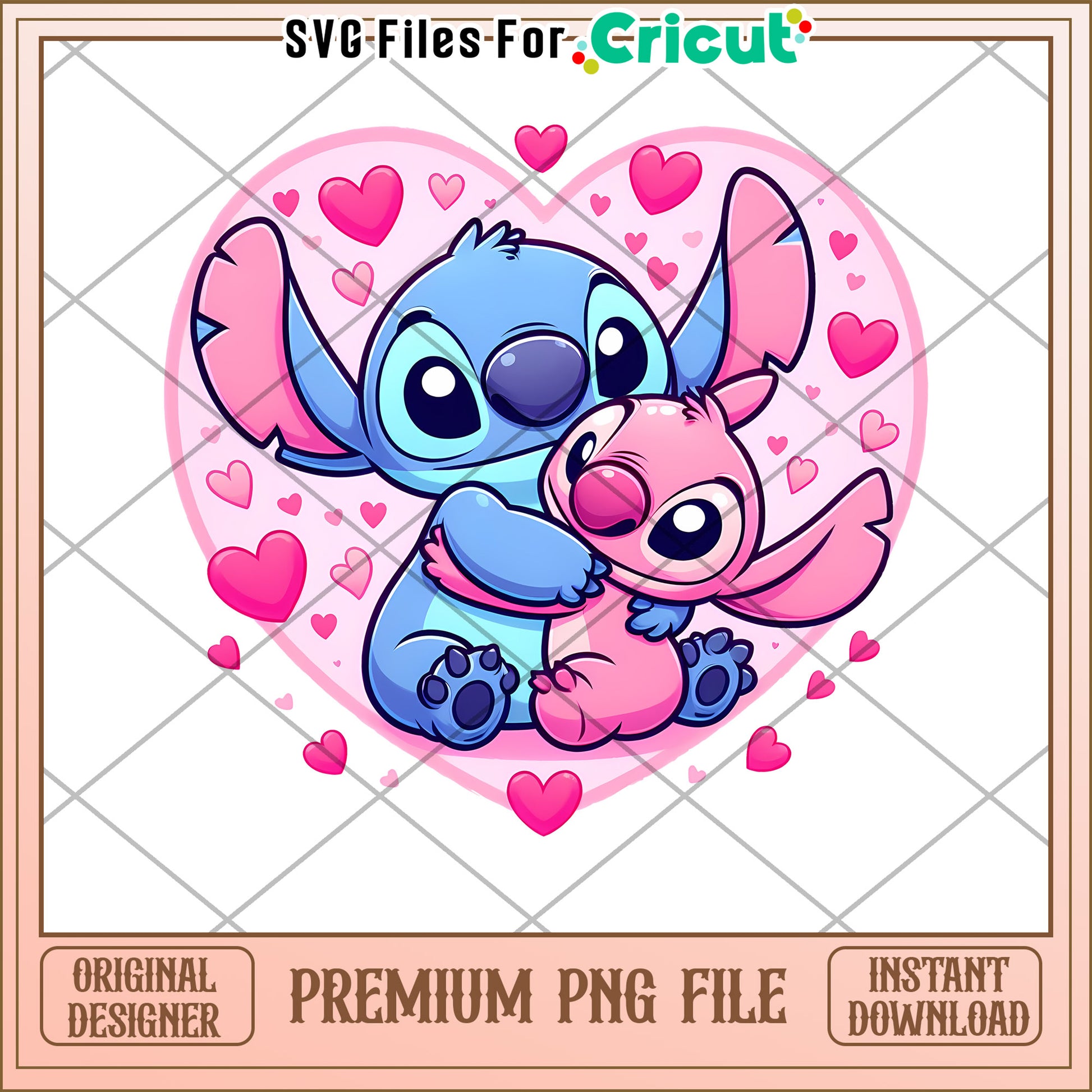 Cute Stitch and Angel PNG For Cricut Crafting Love