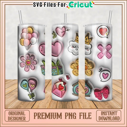 Cute Tumbler PNG Design Download