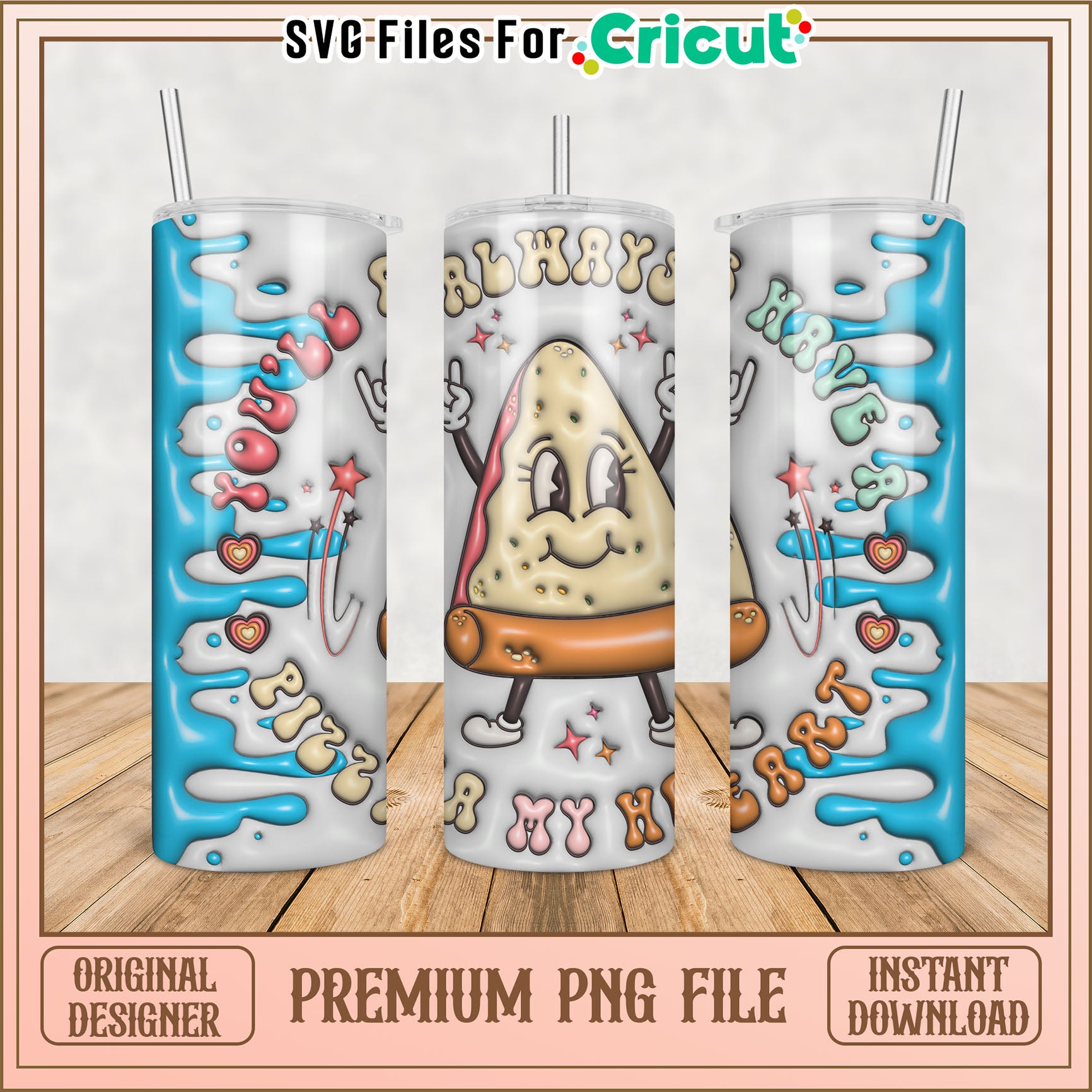 Cute Tumbler PNG Design with Fun Quotes for Cricut Projects