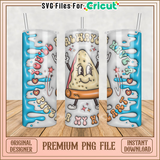 Cute Tumbler PNG Design with Fun Quotes for Cricut Projects