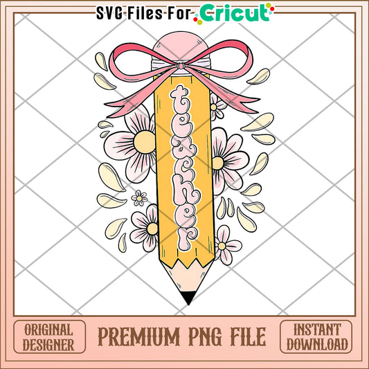 Cute and beautiful pencil png, cute stationery design png, back to school items png