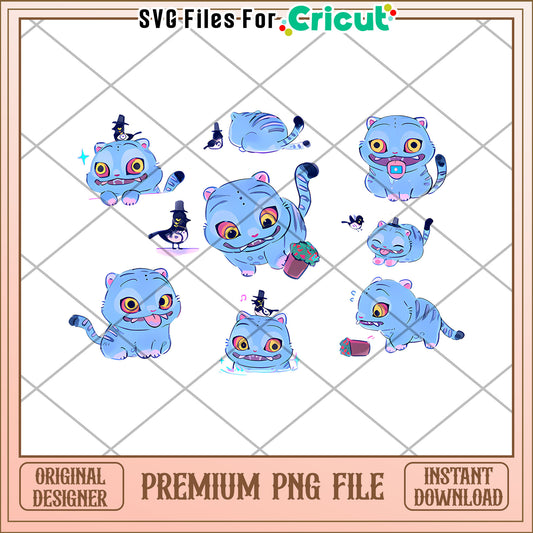 Cute baby tiger png, huntrix members png, huntrix toys png