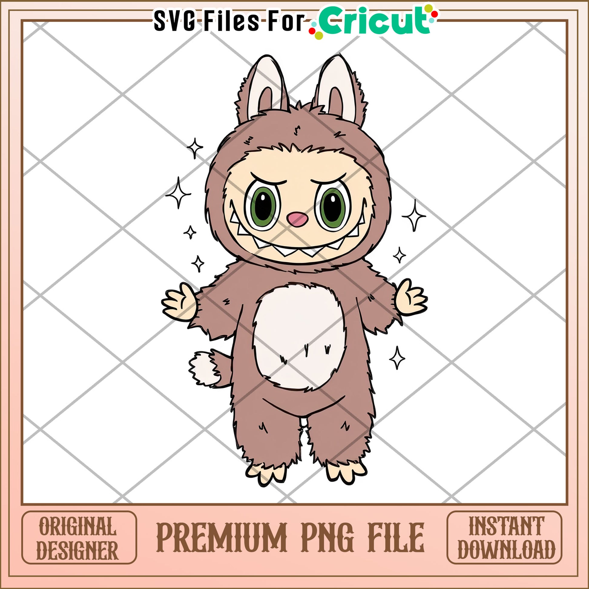 Cute brown labubu png, labubu amazon​​ png, pop mart labubu dolls​​ png