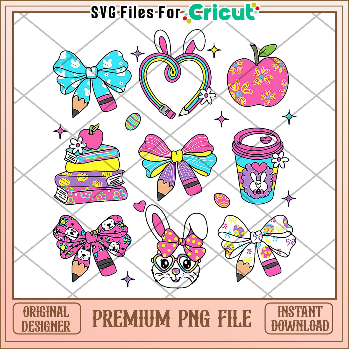 Cute cartoon characters school items png, colorful classroom tools png, educational supplies illustration png